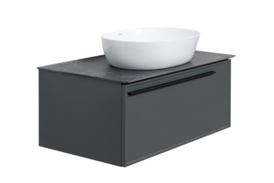 Тумба под раковину La Fenice Elba Grigio серая 80 FNC-01-ELB-G-80