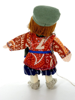 Кукла-подвеска текстильная Потешного промысла в русском крестьянском костюме Федул. Мужик