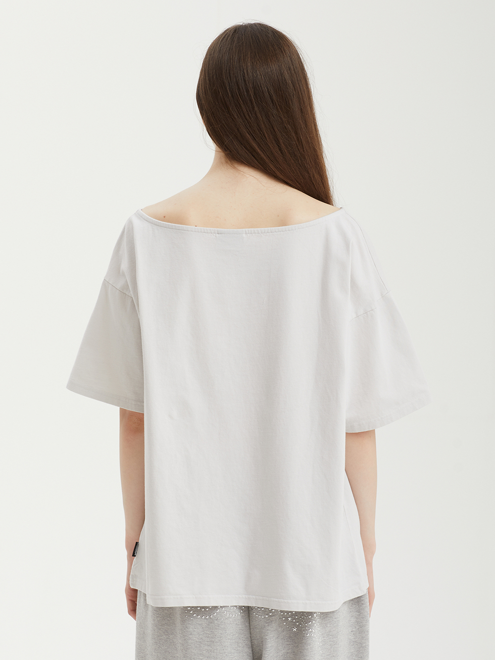 Женская Футболка Broke Af Off White Text Graphic Off Shoulder Oversized