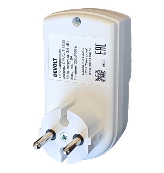 Реле напряжения DEVOLT 3600 Vp-16AS 37762