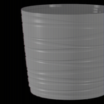 Кашпо для цветов пластиковое 15л d-30 см «Модерн Медиум» Антрацит