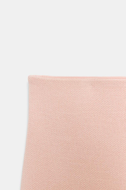 ZARA ТРИКОТАЖНАЯ ЮБКА МИДИ, ПАСТЕЛЬНО-РОЗОВЫЙ