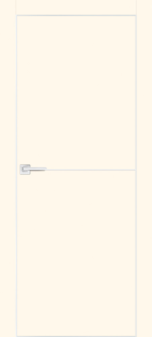 Дверь P-19 AL молдинг / Цвет Магнолия / Двери PROFILO PORTE