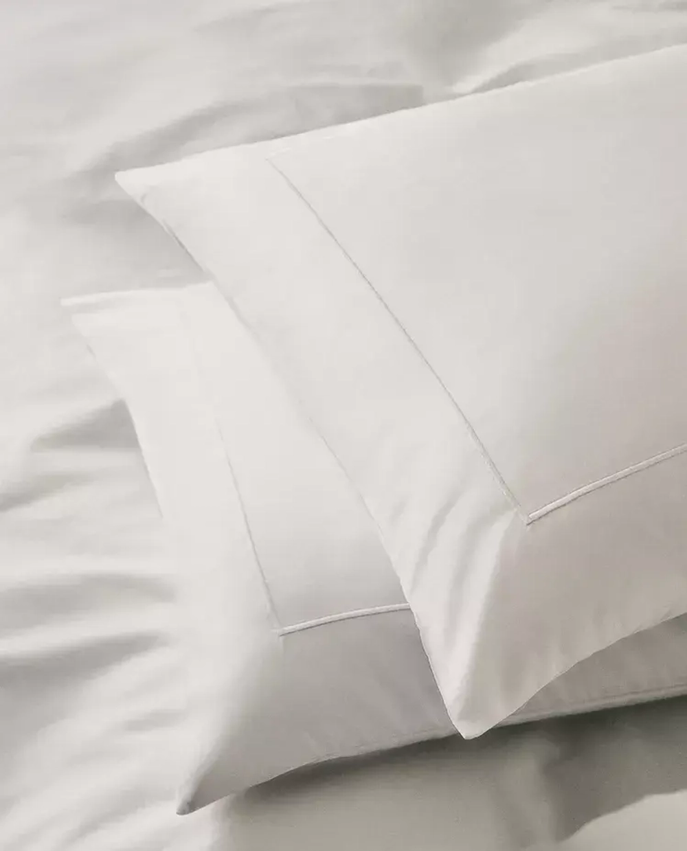 ZARA HOME НАВОЛОЧКА ИЗ ХЛОПКА ПЕРКАЛЯ ( 800 НИТЕЙ), БЕЛЫЙ