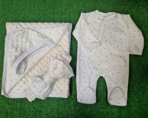 Комплект на выписку "Лето 5" (лето, белый - молочный)