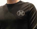 Джемпер черного цвета с эмблемой "SHANYRAQ" на груди
