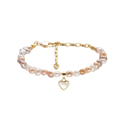 Браслет из пудрово-золотистого Жемчуга, gold