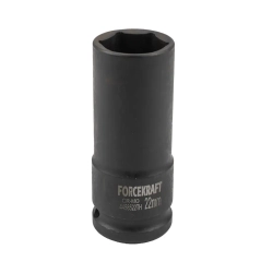 Головка ударная глубокая тонкостенная 22мм 6гр. 1/2''(85мм) FORCEKRAFT FK-4458522TH