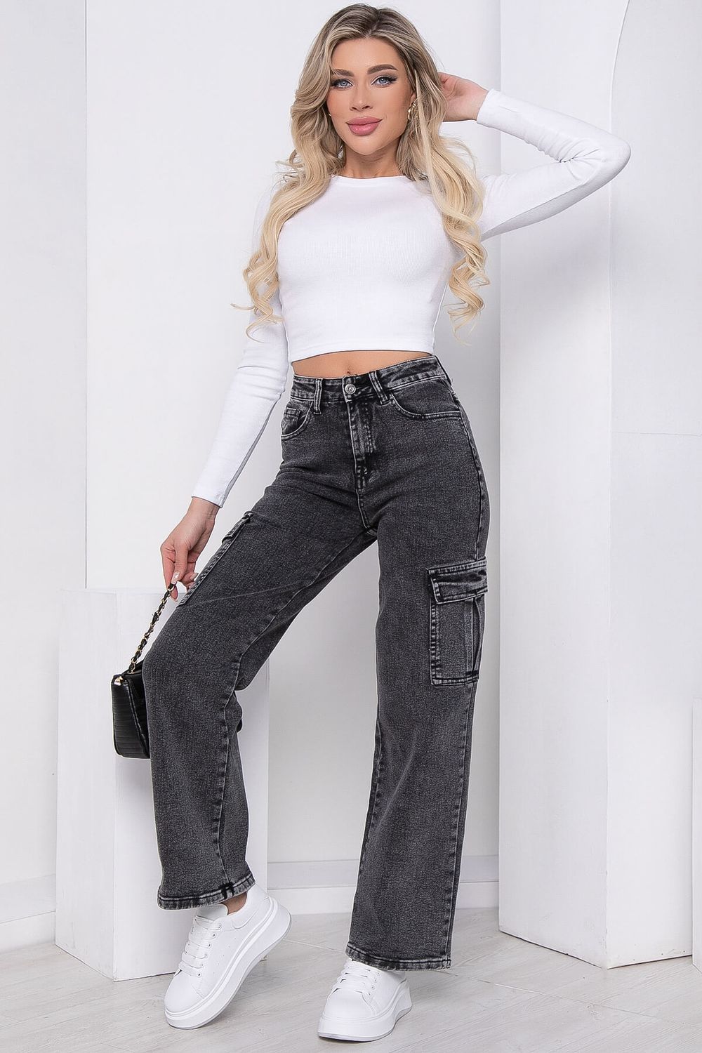 Джинсы "Артемиса" (серые) Б8607 LT Collection