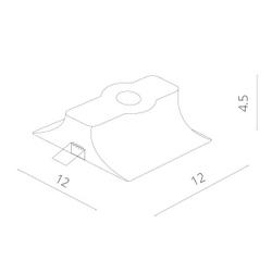 Встраиваемый светильник Arte Lamp A9110PL-1WH