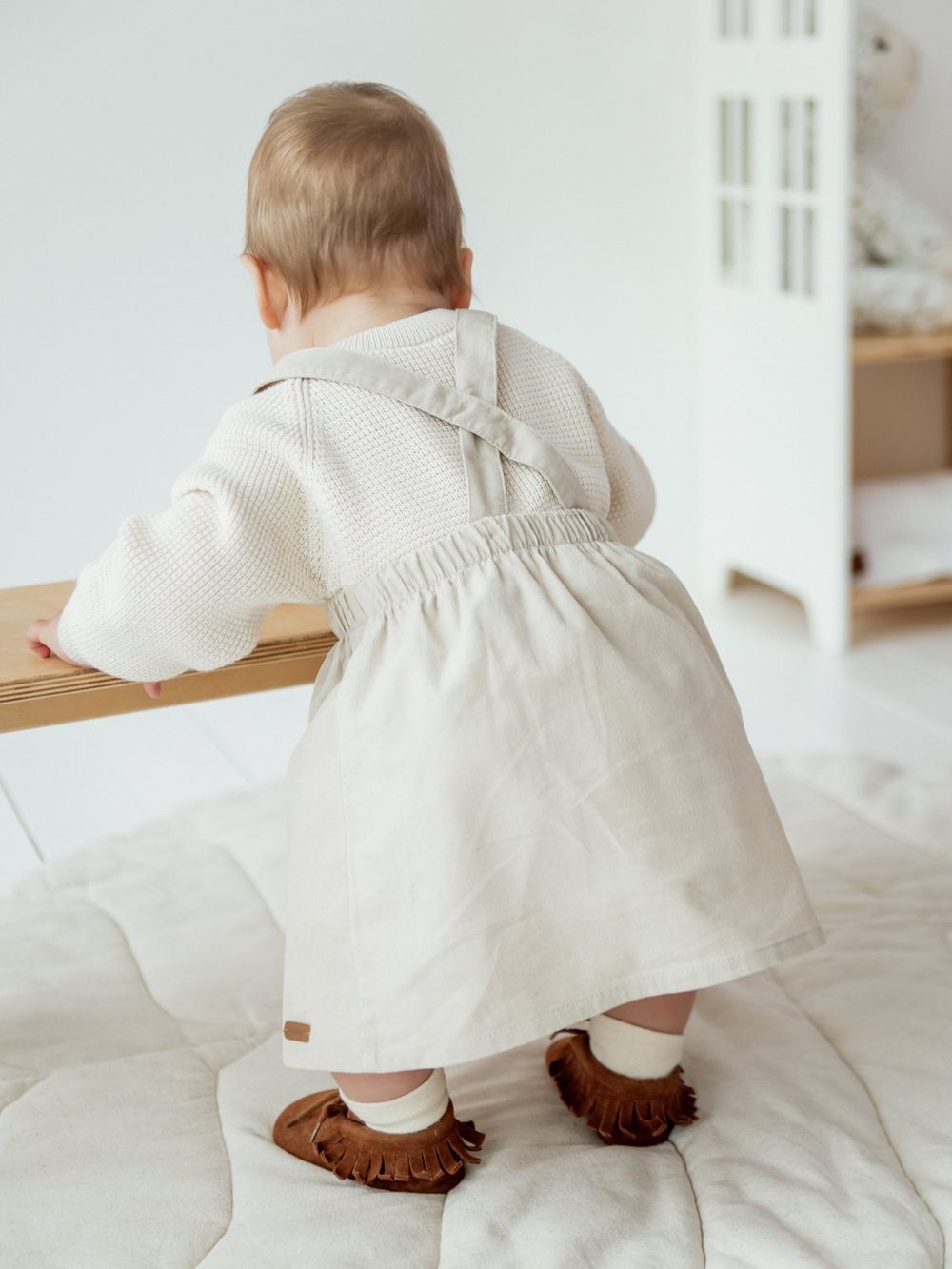 Сарафан вельветовый "Крем-брюле" 0+