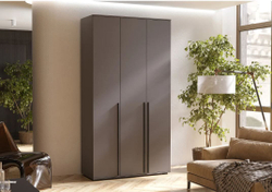 Шкаф 3-х дверный Норд белый глянец