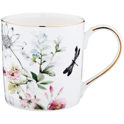 Кружка фарфоровая 380мл «Стрекоза»