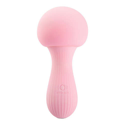 Розовый клиторальный мини-вибратор 12см в форме гриба Otouch Clitoral Vibrator Mushroom Pink