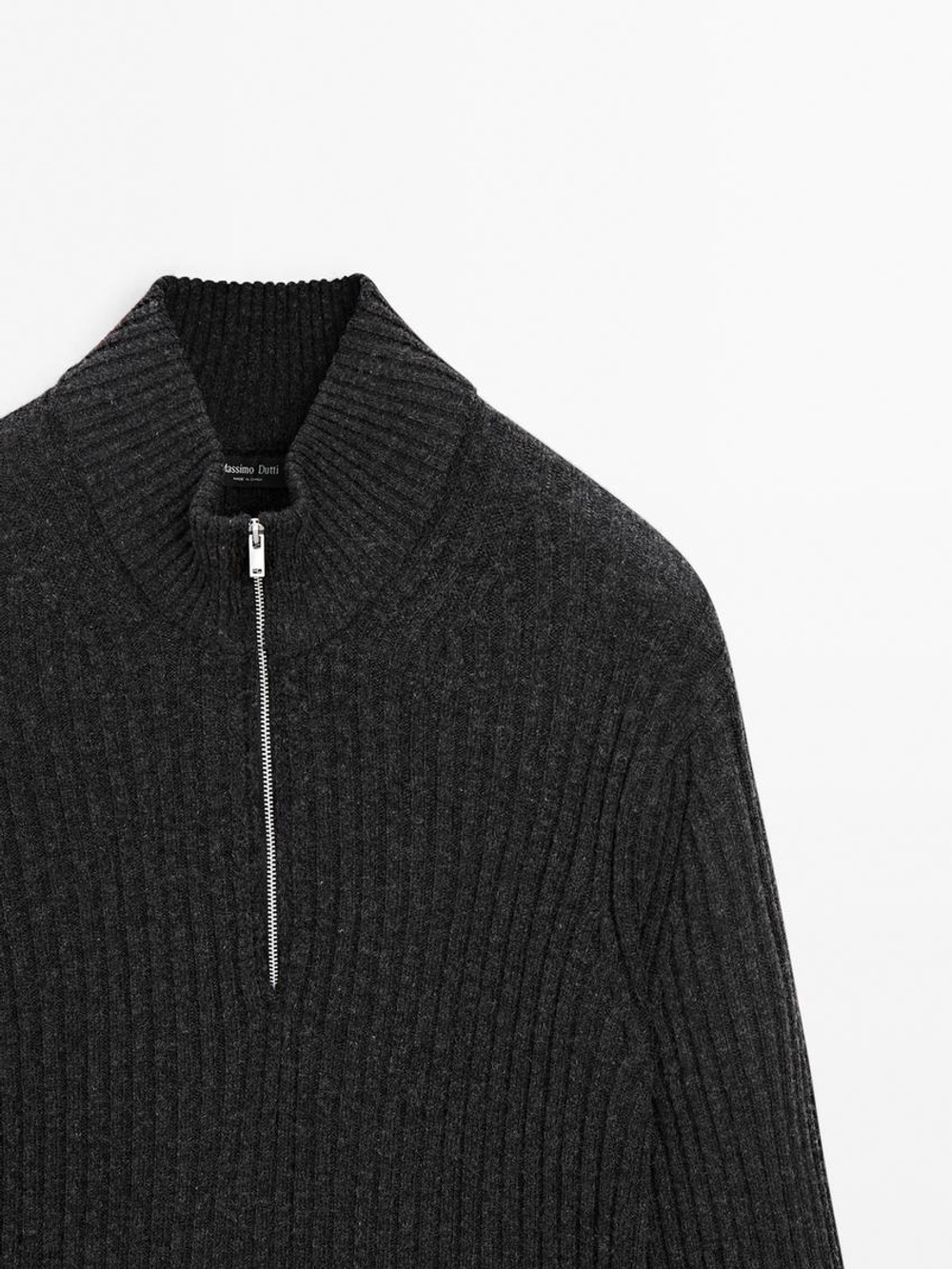 Massimo Dutti Свитер из смесовой шести, маренго