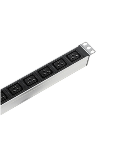 ЦМО Блок розеток Rem-16 с авт. 16А, 6 IEC 60320 C19, 16A, алюм., 19", колодка