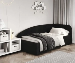Кровать Элис 90х200 Черный Правый Угол