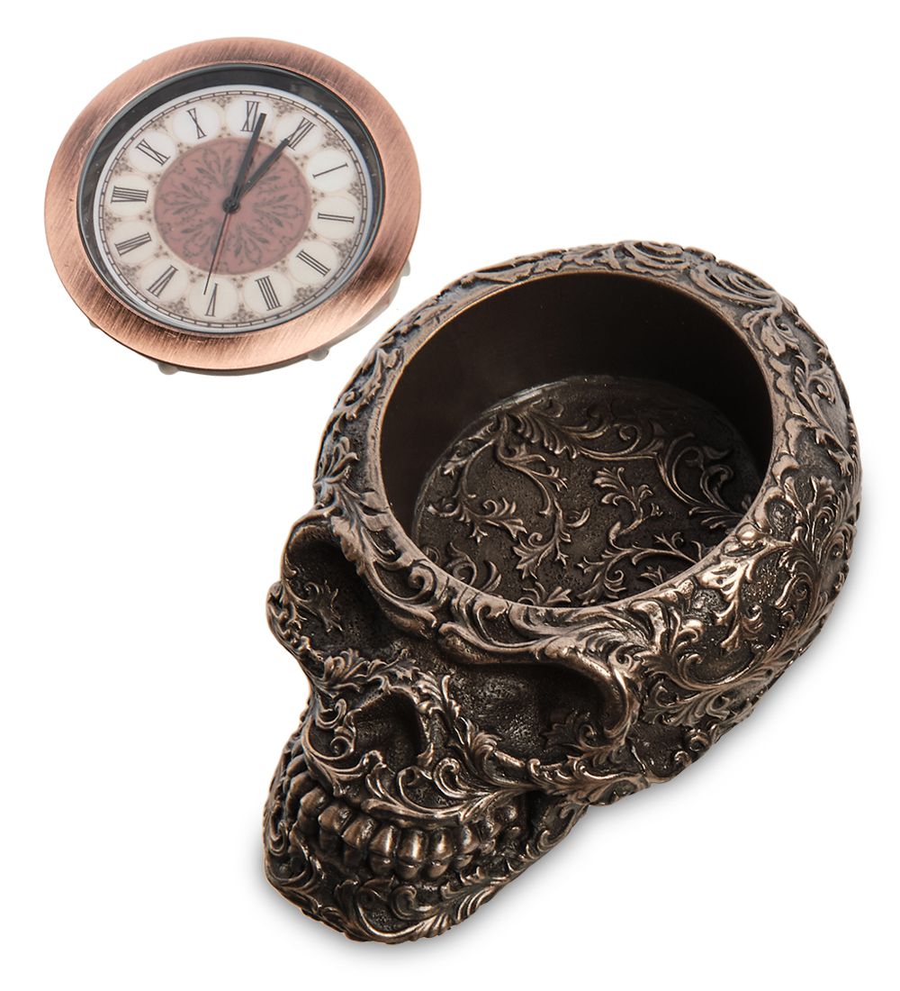 Veronese WS-1065 Часы настольные в стиле Стимпанк «Череп»