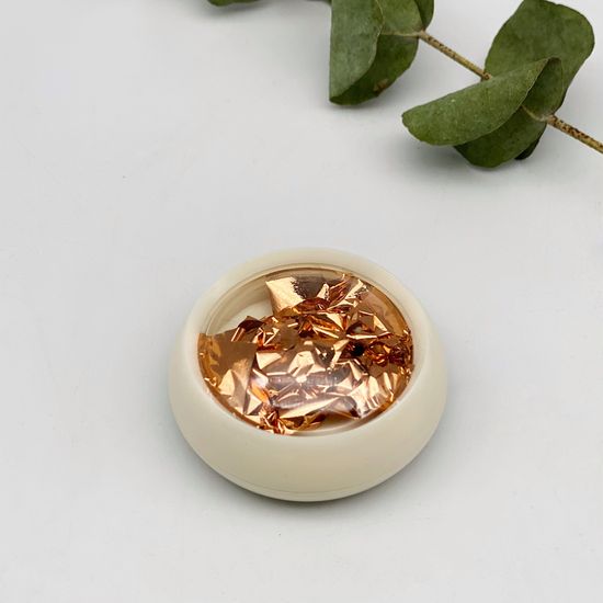 Фольга для дизайна мягкая Поталь, бронза