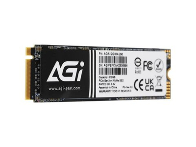 SSD накопитель AGI AI298 512ГБ, M.2 2280, PCIe 3.0 x4, NVMe [AGI512GIMAI298-CB]