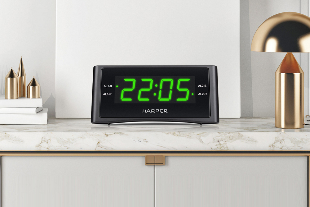 Радиочасы Harper HCLK-1006 Green