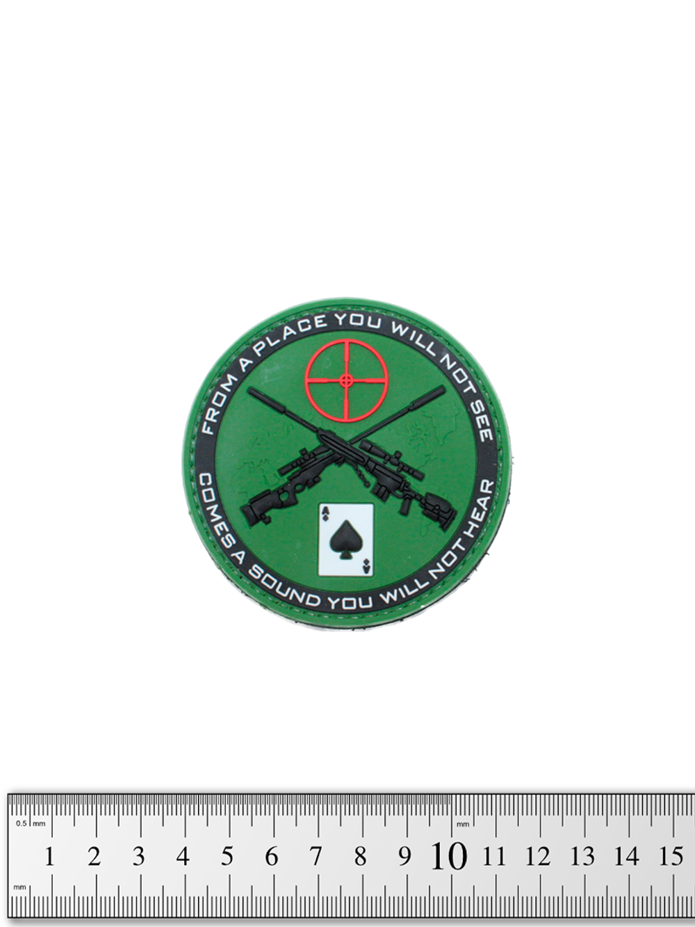 Шеврон Sniper Poker PVC. Олива