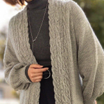 Описание по вязанию кардигана спицами "Over"