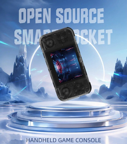 Портативная игровая консоль O30S с открытым исходным кодом в стиле ретро, black, Single card 128GB
