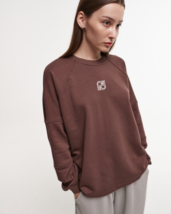 Raglan Sweatshirt LOGO French Roast