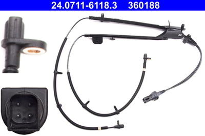 ATE - 24071161183-ATE - Sensor, wheel speed