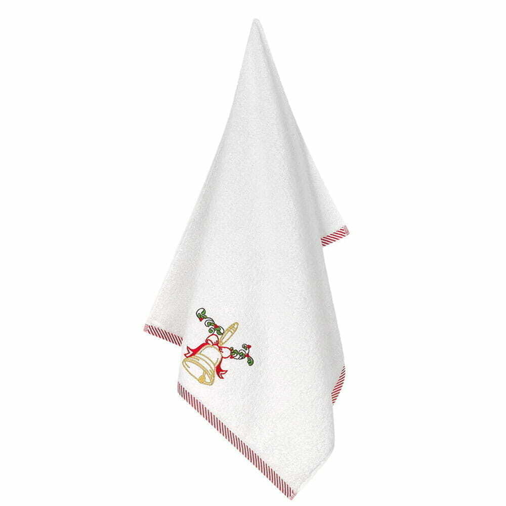 Полотенце 50х90 Arya home Bell белое