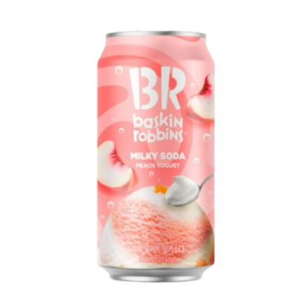 Молочная газировка BR Baskin Robbins Персиковый йогурт 350 мл