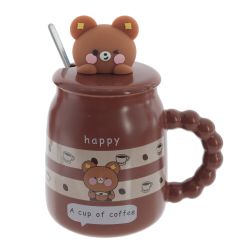 GAEM Кружка с крышкой и ложкой, 500 мл, L13 W9 H15,5 см, 2в.