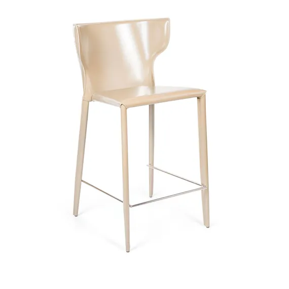Стул полубарный Austin, кожа бежевый