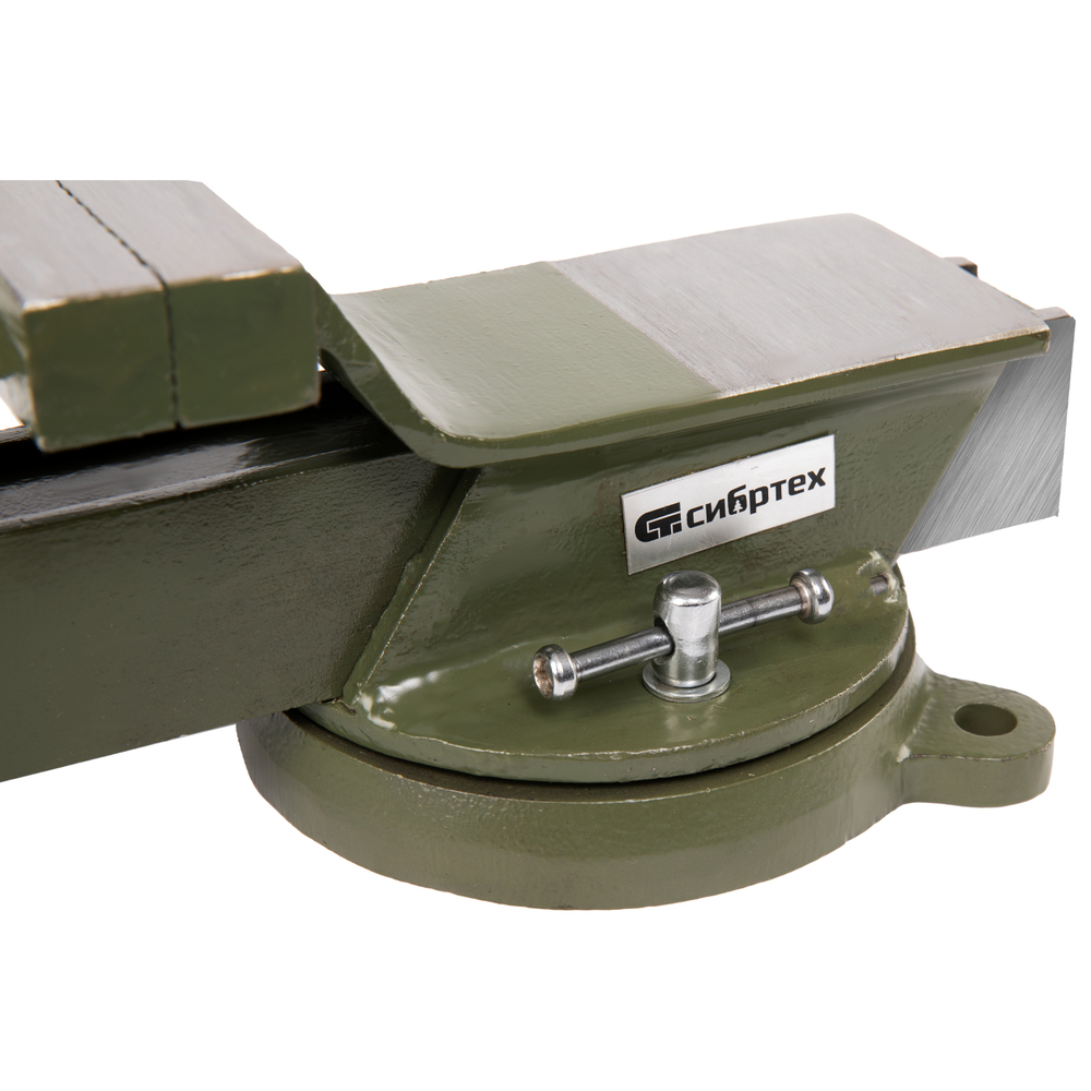 Тиски слесарные, 100 мм, стальные, поворотные Сибртех