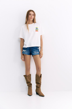 PULL&BEAR Футболка оверсайз «История игрушек», белый