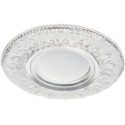 Светильник точечный DK LD9 SL/WH MR16 декор со светодиод. подсветкой прозр. ЭРА Б0028080