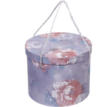 Коробка подарочная «Акварельные цветы» 25*25*20 см, серый