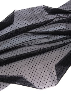 Сетка эластичная, ромбик, черный 170