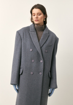 Пальто мужского кроя утепленное