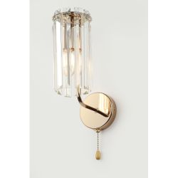 Бра светильник Rivoli Zoe 1064-401 настенный 1хЕ14 40 Вт хрусталь с выключателем | Rivoli