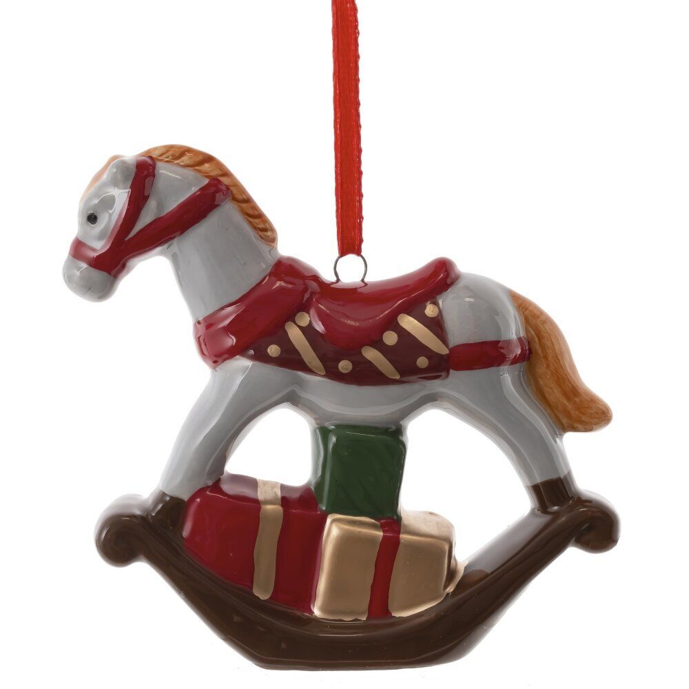 GAEM Фигурка декоративная подвесная "Лошадка", L9 W3 H9 см, 2в.