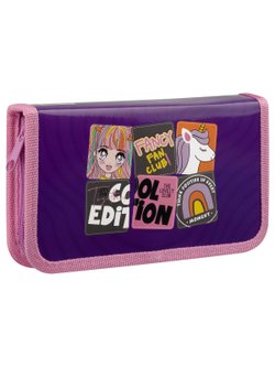 Пенал школьный 1 отделение 19х11см (ПК1-59911)