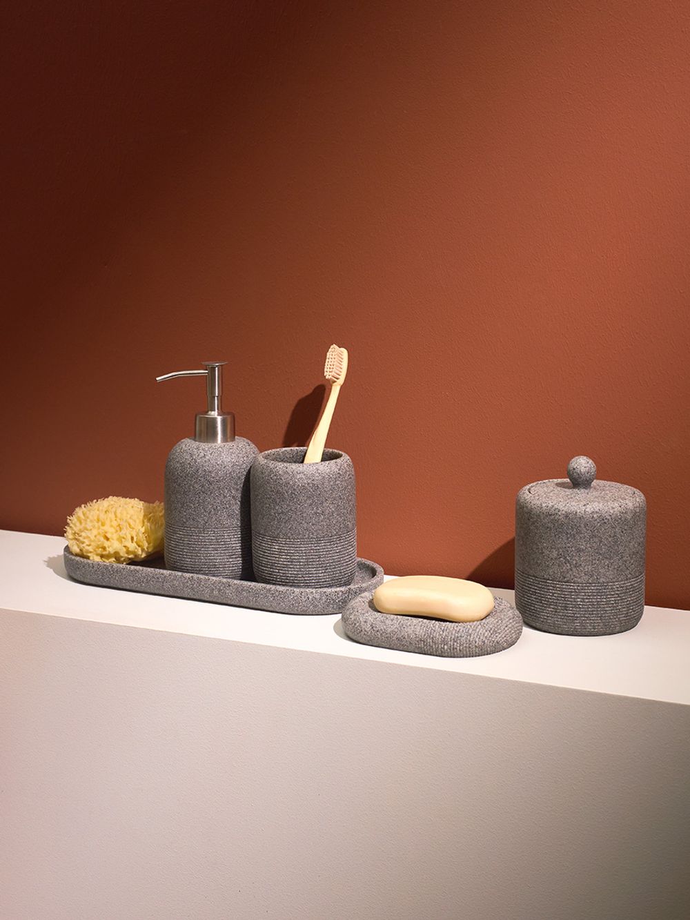 Стакан для зубных щеток Loup, графитовый