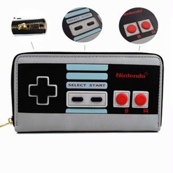 Кошелек клатч на молнии Nintendo Gamepad