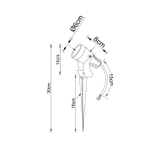 Грунтовый светодиодный светильник Arte Lamp ELSIE A4710IN-1BK