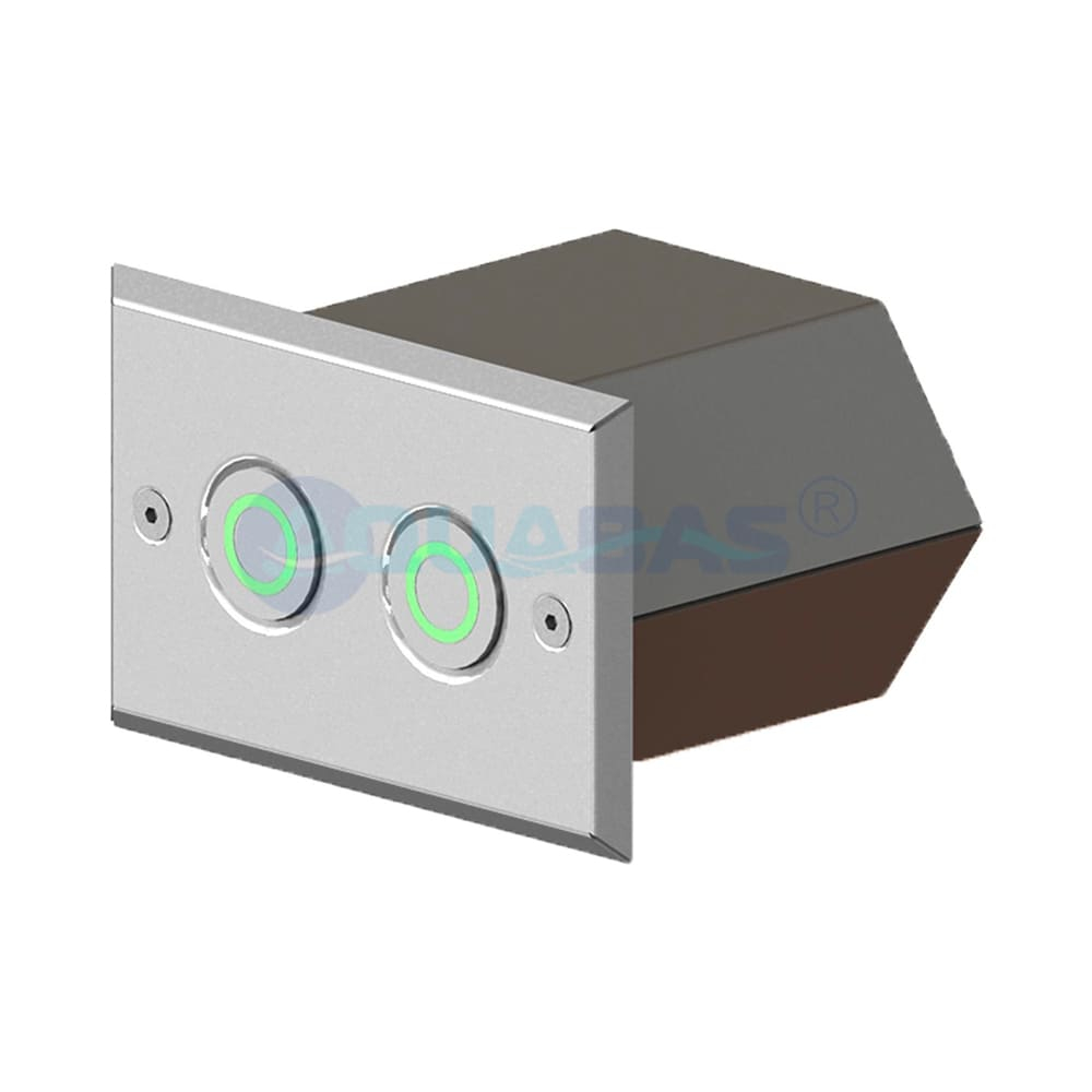 АД.02.2-01 Адаптер для двух сенсорных пьезокнопок ПК.01 пленка (прямоугольная лицевая)