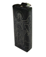 Ключница на молнии с молитвой (натуральная кожа)