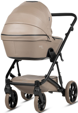 Детская коляска Tutis Viva 6 Plus Leather 2 в 1 1612149 Cappuccino