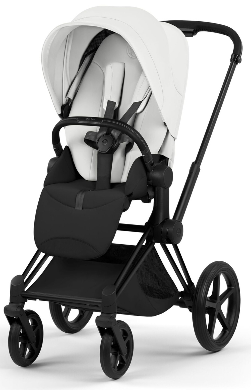 Коляска Cybex Priam V Matt Black Style Collection 2 в 1 Off White